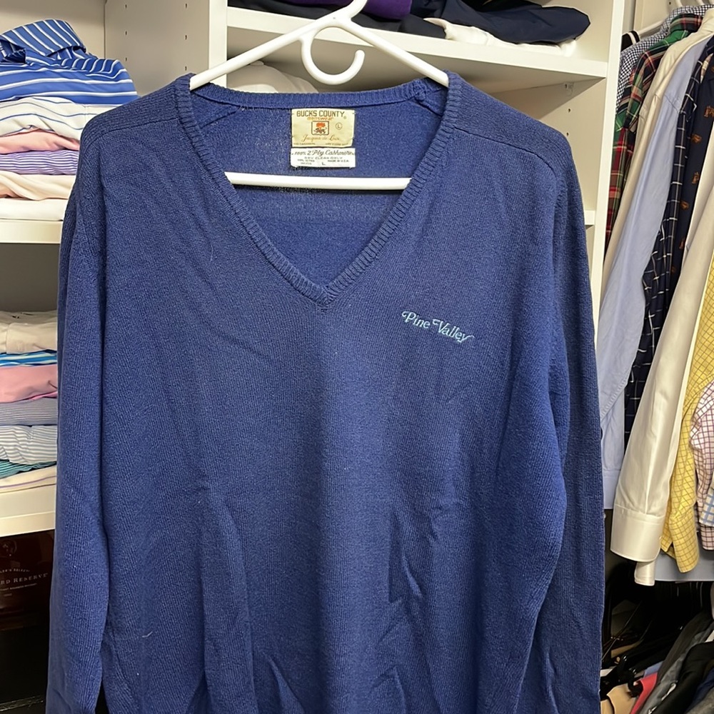 Pine Valley Golf Club Cashmere Sweater Size Large